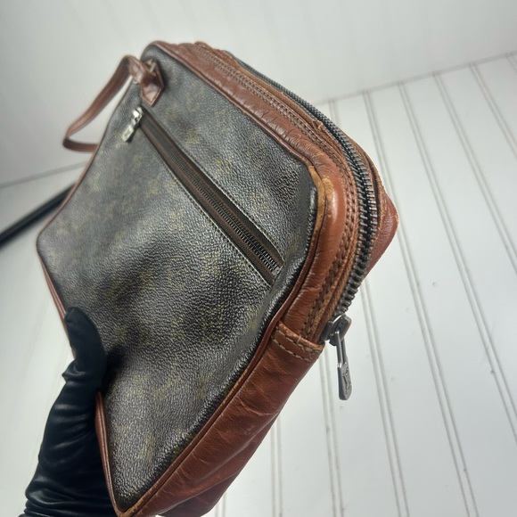 Louis Vuitton Pochette Second 184 Sport Brown Monogram Clutch Bag